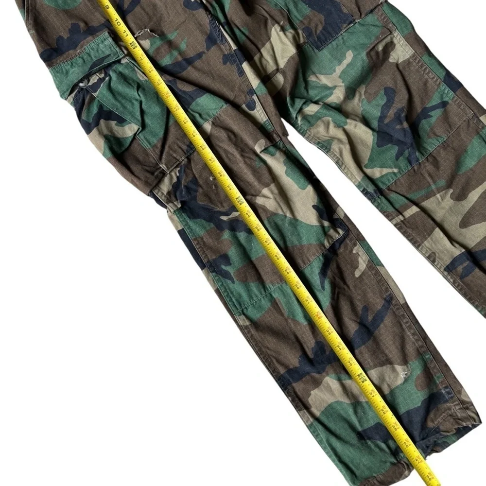 VINTAGE U.S. Military Woodland Camouflage BDU Cargo Pants